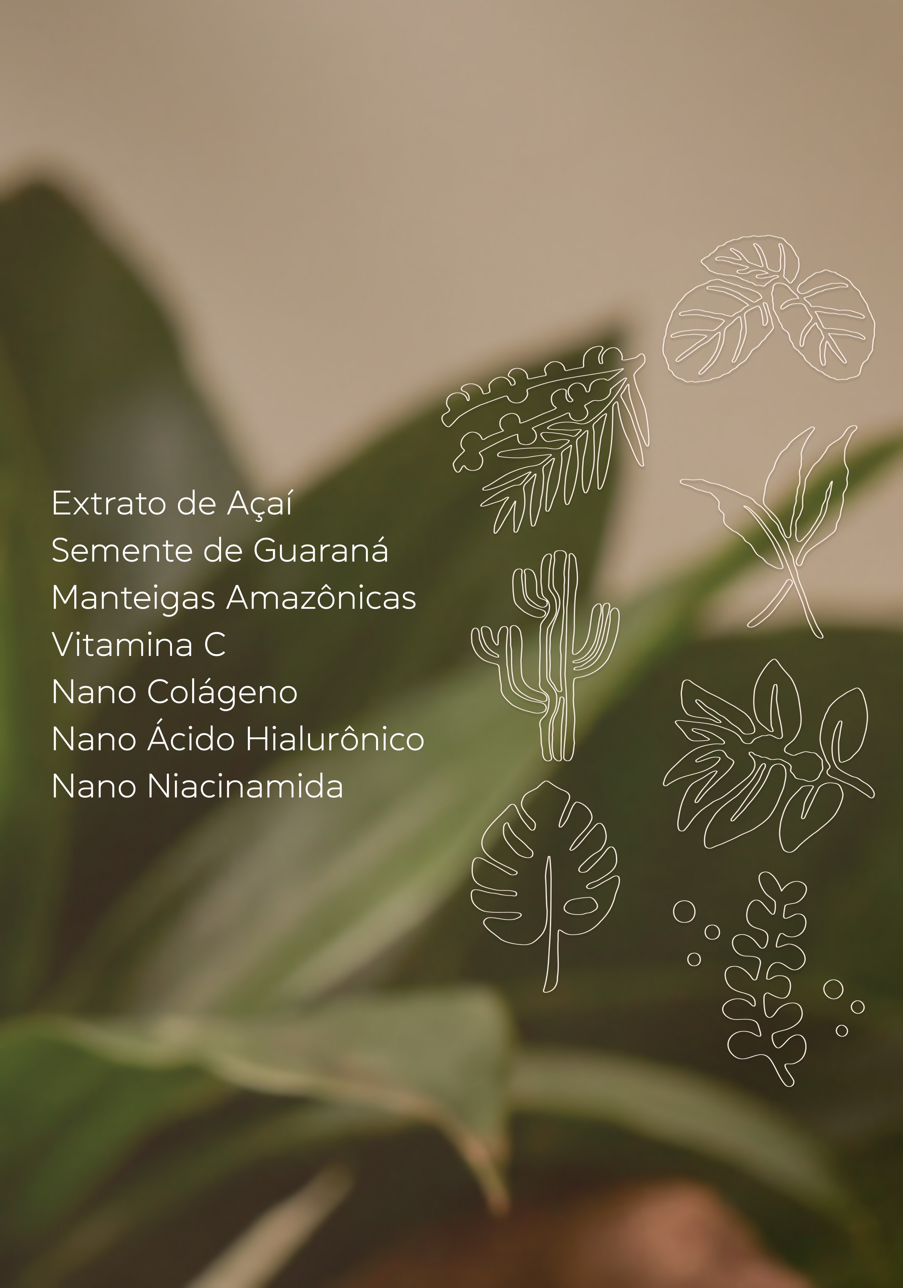 Sérum-Creme Pele Jovem da Jardim Brasil, frasco com pump e embalagem, para revitalizar e hidratar a pele jovem.